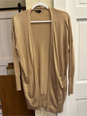 Revamped Open-Front Long Cardigan
